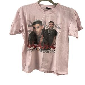 Drake Juniors M T-Shirt Light Dreams & Nightmares Tour Thank Me Later‎ Album USA